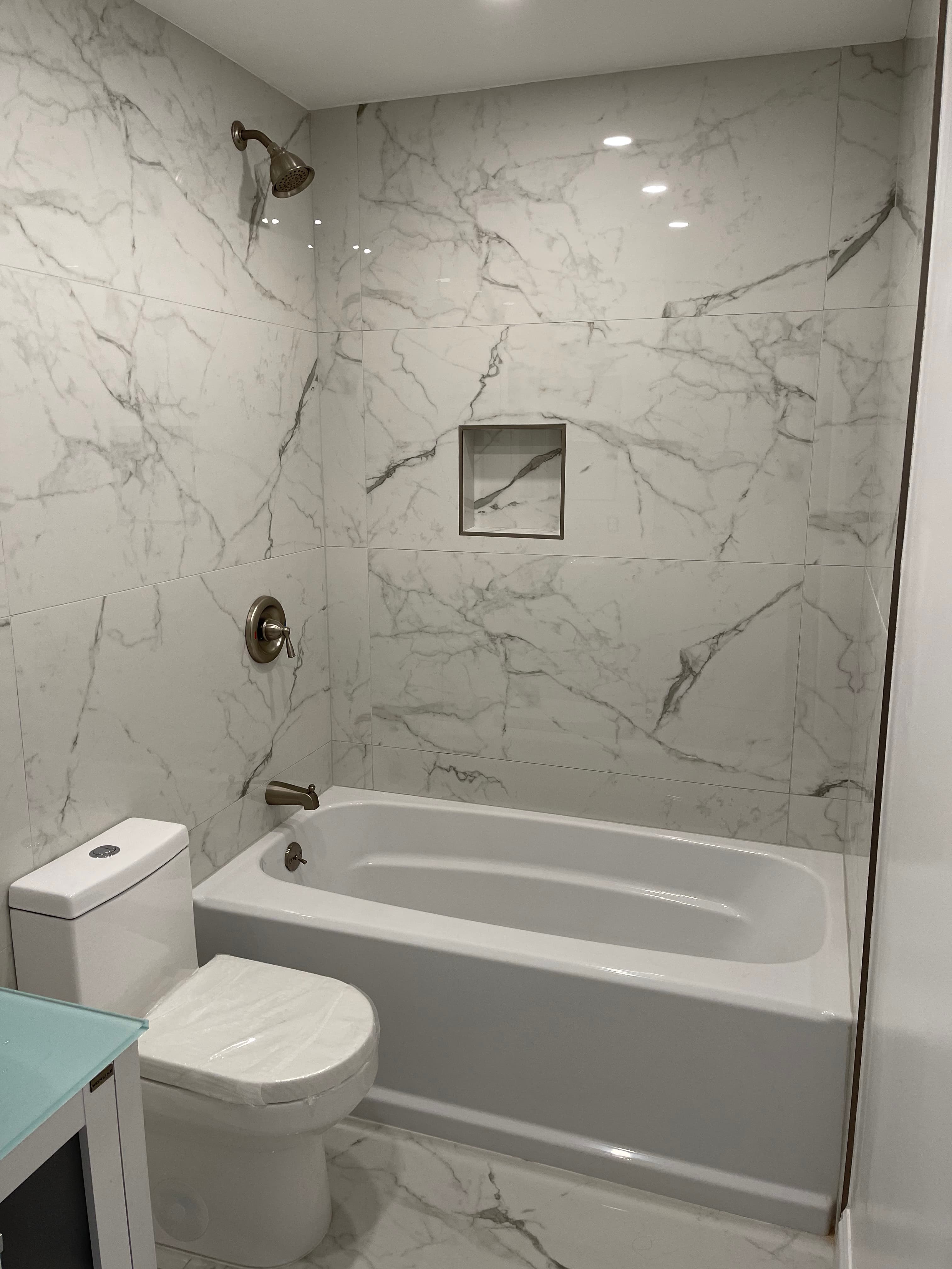 Luxury marble bathroom remodel